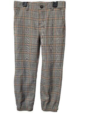 Janie Jack Sartorial Jogger Pants 5 Stable Street Plaid Adjust Waist Steampunk